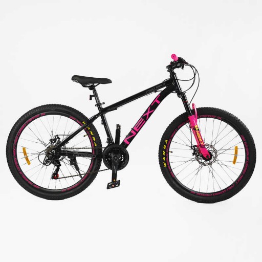 Велосипед Спортивний Corso «Next» 26" дюймів рама алюмінієва 15’’, перемикачі Shimano, 21 швидкість, зібран на 75% /1/