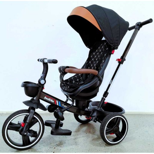Велосипед BestTrike "Oscar" ПОВОРОТНЕ СИДІННЯ, КЕРМО СКЛАДАЄТЬСЯ, КОЛЕСА З ПРОГУМОВАНИМ PU, КОШИК, ТЕЛЕСКОПІЧНА РУЧКА /1/