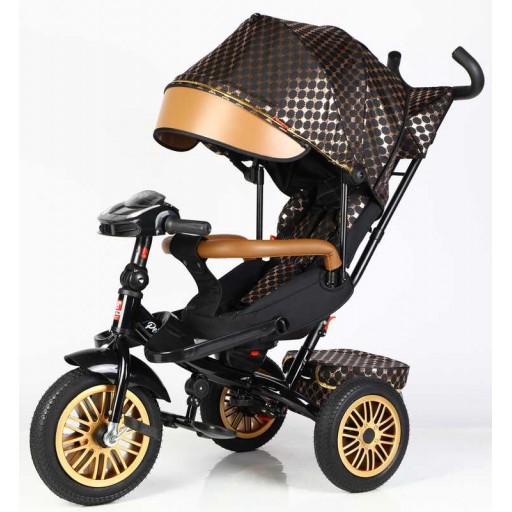 Велосипед 3-х кол. BestTrike "Perfetto" поворотне сидіння, колеса гумові надувні, кошик, фара музична, USB, Bluetooth, в кор. /1/