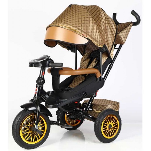 Велосипед 3-х кол. BestTrike "Perfetto" поворотне сидіння, колеса гумові надувні, кошик, фара музична, USB, Bluetooth, в кор. /1/