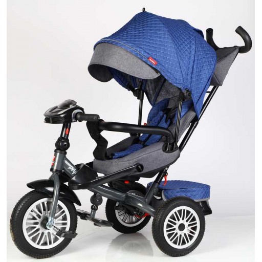 Велосипед 3-х кол. BestTrike "Perfetto" поворотне сидіння, колеса гумові надувні, кошик, фара музична, USB, Bluetooth, в кор. /1/