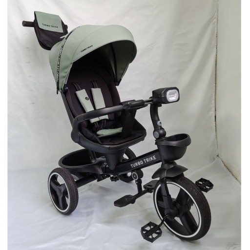 Велосипед MT 1002-1 Frost Green (1шт) кол.PU (12/10), поворот сид.,швидкоз'ємнi кол.гальма,склад.кермо,USB/BT,світло,підшип.,сумка,зелений