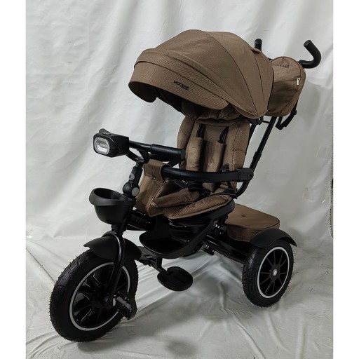 Велосипед ME 1193 MODENA Beige Praline (1шт) 3 кол.гума а.п. (12/10) поворот сид.,швидкоз'ємні кол.гальма,склад.кермо,світло,підшип.,сумка,бежевий