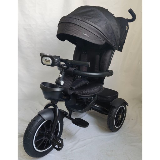 Велосипед ME 1193 MODENA Black (1шт) 3 кол.гума а.п.(12/10) поворот сид.,швидкоз'ємні кол.гальма,склад.кермо,світло,підшип.,сумка,чорний