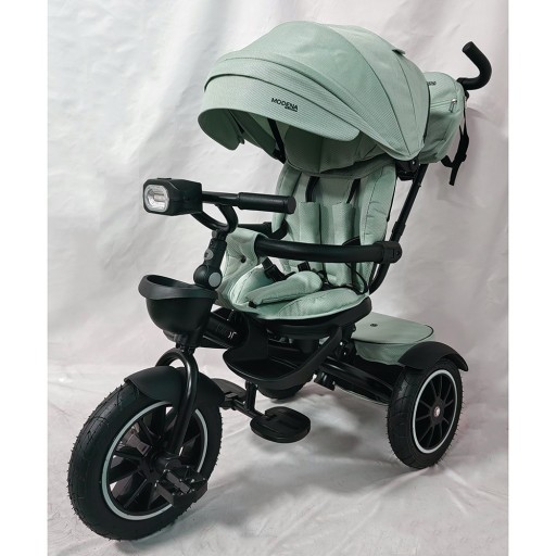 Велосипед ME 1193 MODENA Cloud Blue (1шт) 3 кол.гума а.п. (12/10) поворот сид.,швидкоз'ємні кол.гальма,склад.кермо,світло,підшип.,сумка,голубий