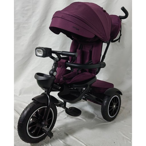 Велосипед ME 1193 MODENA Purple (1шт) 3 кол.гума а.п.(12/10) поворот сид.,швидкоз'ємні кол.гальма,склад.кермо,світло,підшип.,сумка,пурпурний