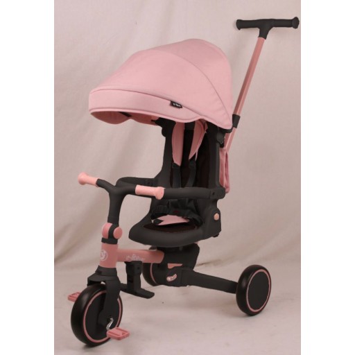 Велосипед MT 1036 pink (1шт) 3 кол.EVA (8/7),алюм.рама,поворот,складн.,рожевий