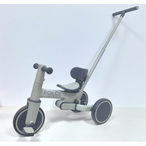 Велосипед дитячий ME 1202 FOLDI Slate Green (1шт) 3в1, 3 кол EVA 8д.,батьківська ручка, сіро-зелений