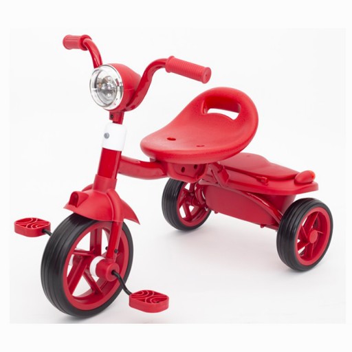Велосипед MT 1037 Red (1шт) 3 колеса EVA 8/6д.,61-39-49,5см, муз,світло, червоний